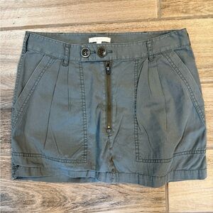 Eliot Gray Skirt with Button Accents